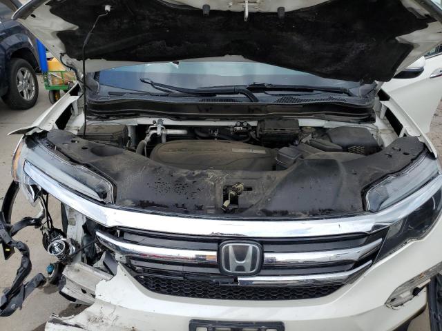 5FNYF6H09HB060378 - 2017 HONDA PILOT ELITE WHITE photo 12