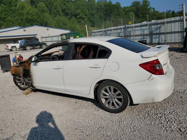 19XFB2F89CE015704 - 2012 HONDA CIVIC EX WHITE photo 2