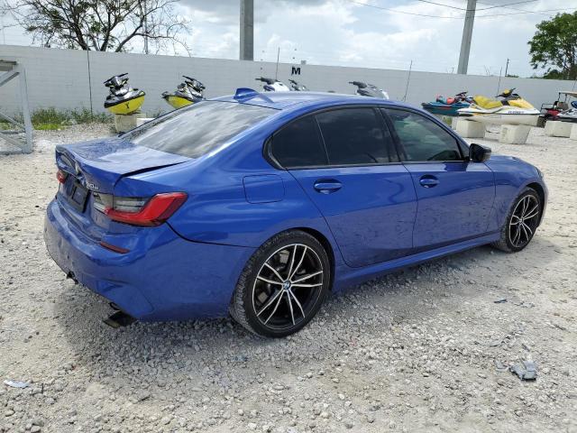 3MW5P7J04M8B54700 - 2021 BMW 330E BLUE photo 3