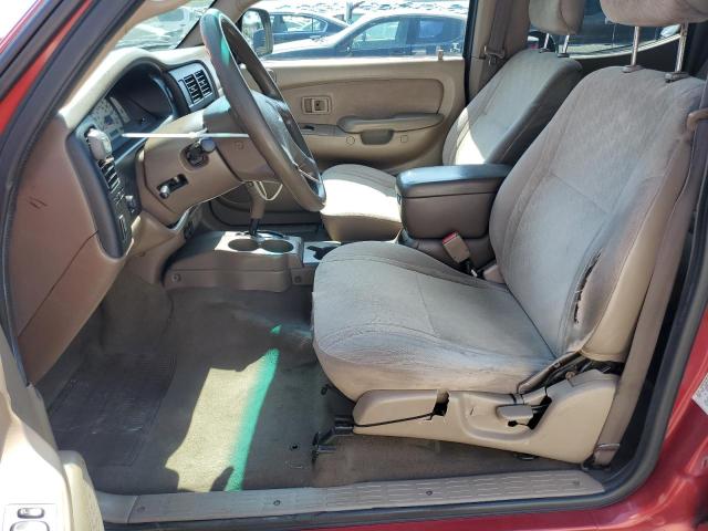 5TEGN92N13Z173284 - 2003 TOYOTA TACOMA DOUBLE CAB PRERUNNER RED photo 7