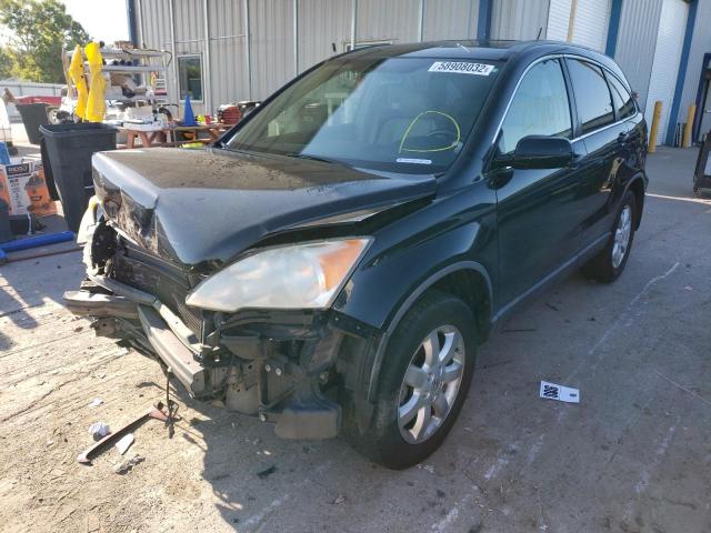 JHLRE38777C077102 - 2007 HONDA CR-V EXL BLACK photo 2