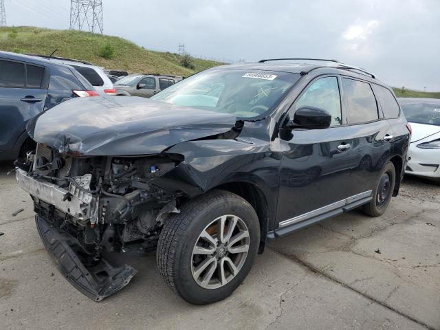 5N1AR2MM3DC673805 - 2013 NISSAN PATHFINDER S BLACK photo 1