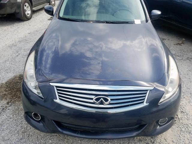 JN1DV6AP6CM700509 - 2012 INFINITI G25 BASE GRAY photo 7