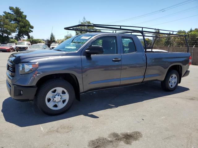 5TFTY5F10EX008522 - 2014 TOYOTA TUNDRA DOUBLE CAB SR/SR5 GRAY photo 1