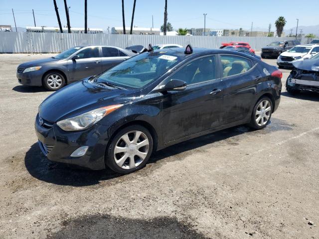 KMHDH4AEXCU224591 - 2012 HYUNDAI ELANTRA GLS BLACK photo 1