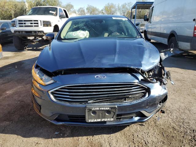 3FA6P0G78KR176389 - 2019 FORD FUSION S BLUE photo 5