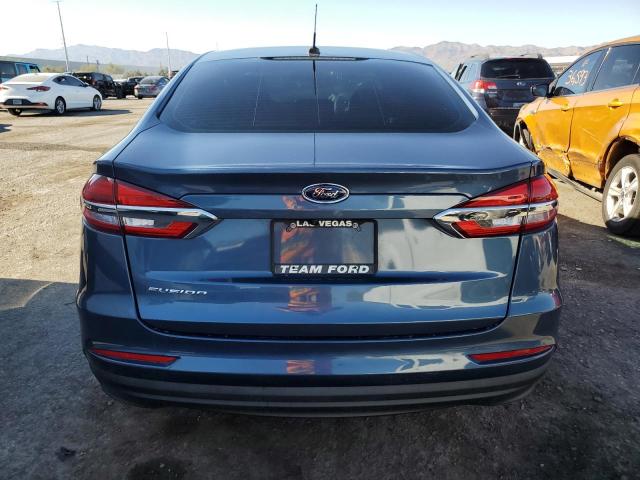 3FA6P0G78KR176389 - 2019 FORD FUSION S BLUE photo 6