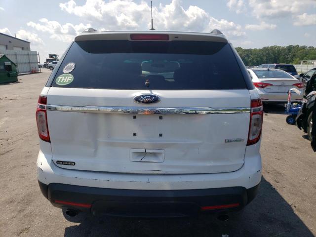 1FM5K7B99DGB02278 - 2013 FORD EXPLORER WHITE photo 6