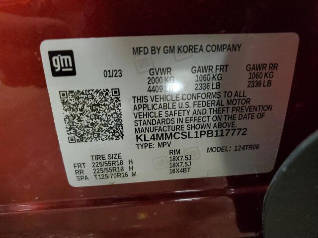 KL4MMCSL1PB117772 - 2023 BUICK ENCORE GX PREFERRED RED photo 13