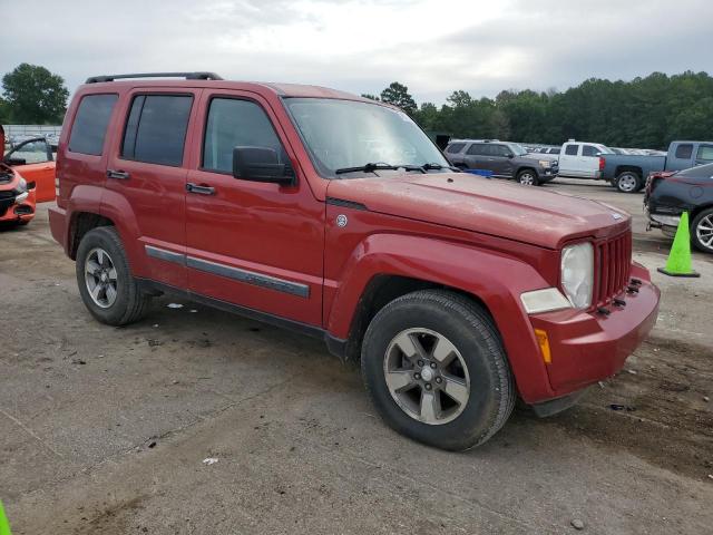 1J8GN28K78W226717 - 2008 JEEP LIBERTY SPORT RED photo 4