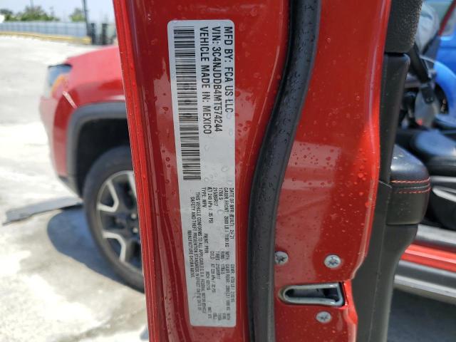 3C4NJDDB4MT574244 - 2021 JEEP COMPASS TRAILHAWK RED photo 14