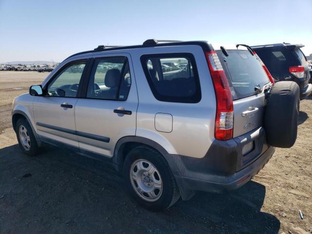 JHLRD68546C006831 - 2006 HONDA CR-V LX SILVER photo 2