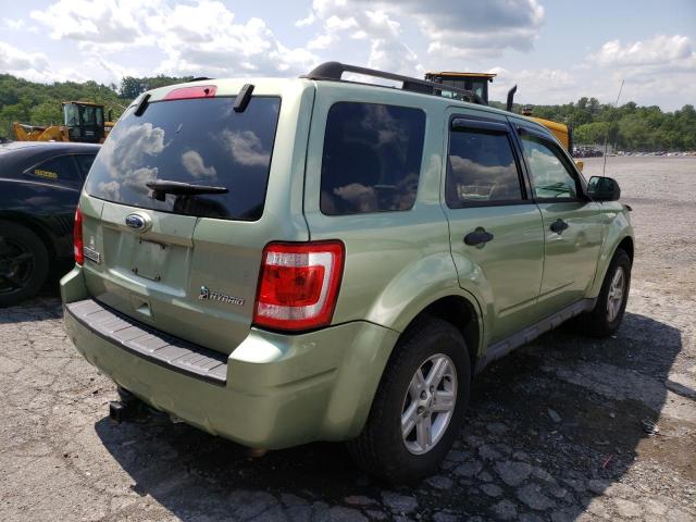 1FMCU5K37AKA62163 - 2010 FORD ESCAPE HYBRID GREEN photo 3