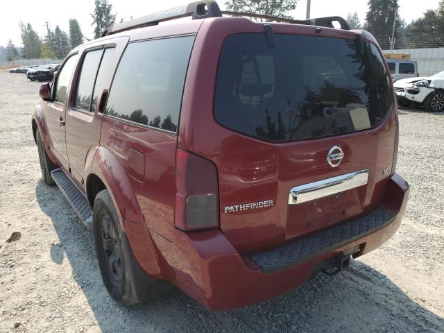 5N1AR18U95C738596 - 2005 NISSAN PATHFINDER LE წითელი ფოტო 3