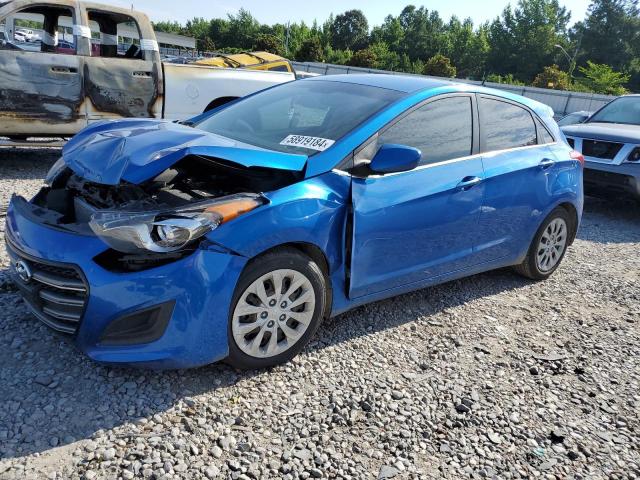 KMHD35LH3HU376098 - 2017 HYUNDAI ELANTRA GT BLUE photo 1