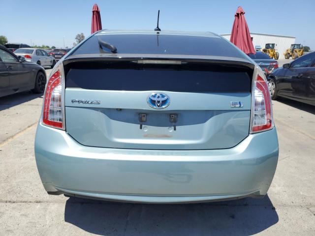 JTDKN3DU2C5464052 - 2012 TOYOTA PRIUS TURQUOISE photo 6