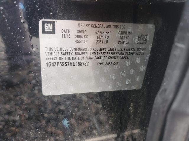 1G4ZP5SS7HU168782 - 2017 BUICK LACROSSE ESSENCE BLACK photo 12