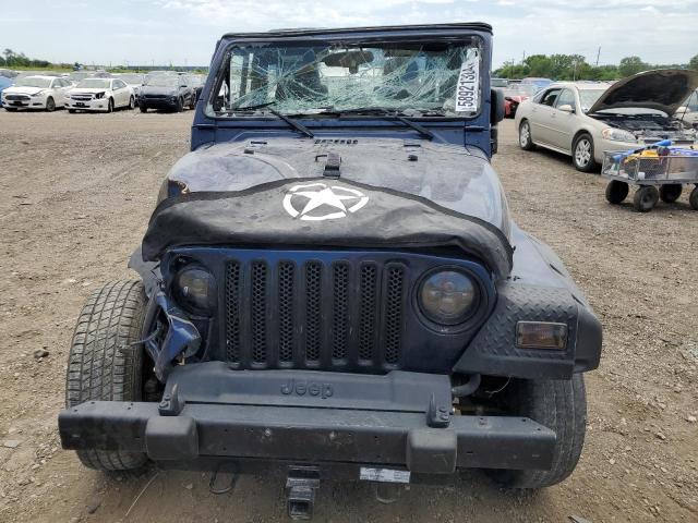 1J4FA49S65P345125 - 2005 JEEP WRANGLER / SPORT BLUE photo 5