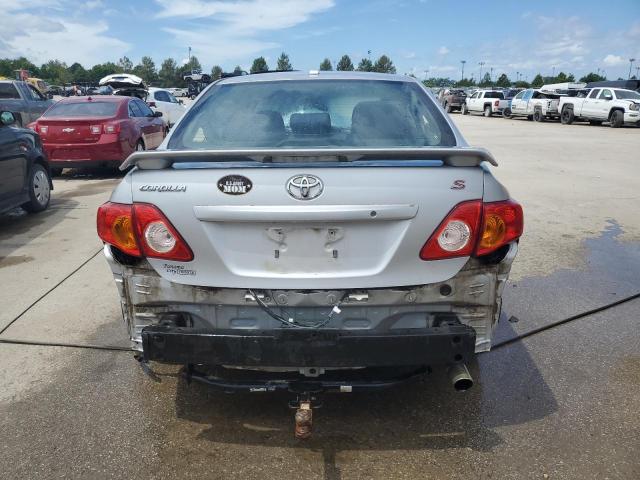 2T1BU4EEXAC512414 - 2010 TOYOTA COROLLA BASE SILVER photo 6