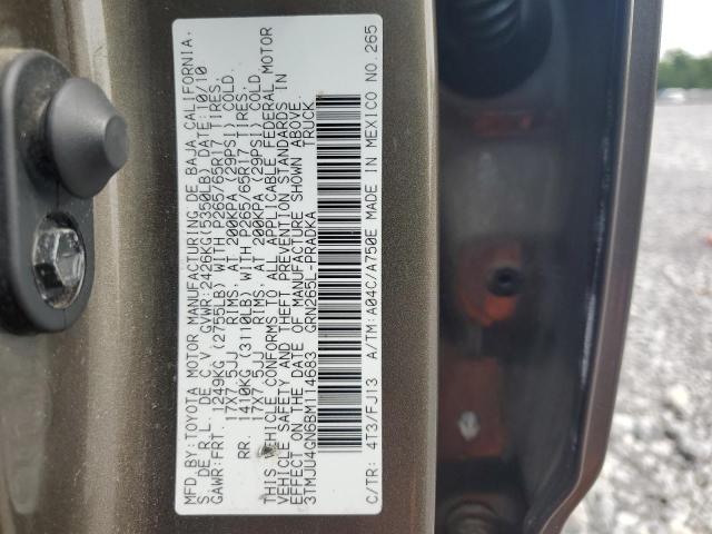 3TMJU4GN6BM114683 - 2011 TOYOTA TACOMA DOUBLE CAB PRERUNNER BROWN photo 12