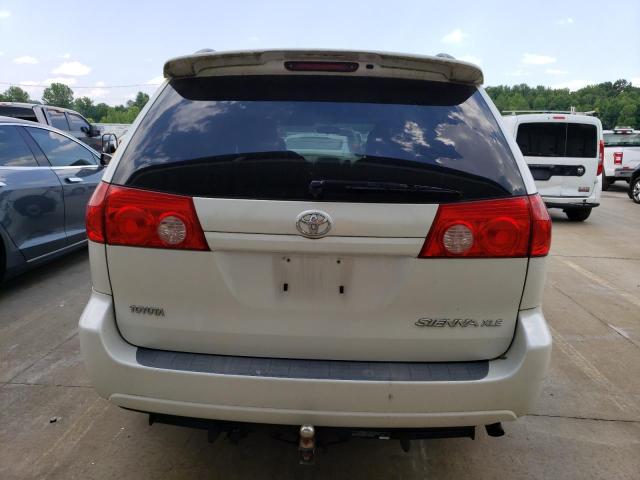 5TDZK22C79S258109 - 2009 TOYOTA SIENNA XLE WHITE photo 6