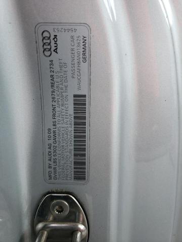 WAUCGAFH8AN013625 - 2010 AUDI S5 PREMIUM PLUS SILVER photo 12
