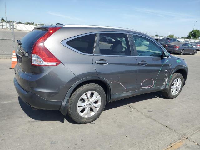 2HKRM4H74DH677114 - 2013 HONDA CR-V EXL GRAY photo 3