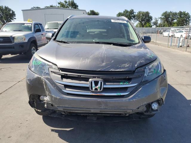 2HKRM4H74DH677114 - 2013 HONDA CR-V EXL GRAY photo 5