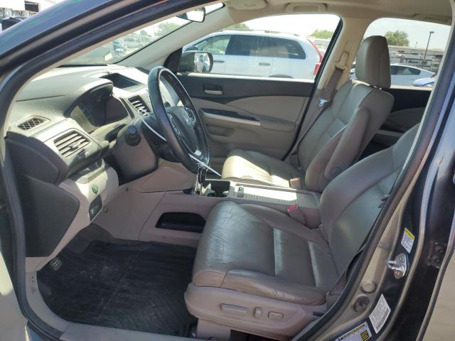 2HKRM4H74DH677114 - 2013 HONDA CR-V EXL GRAY photo 7