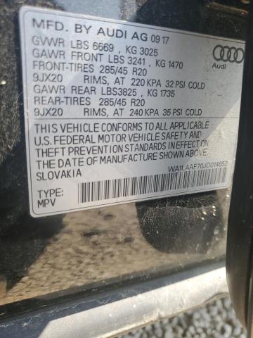 WA1LAAF70JD014652 - 2018 AUDI Q7 PREMIUM PLUS Чорний фото 14