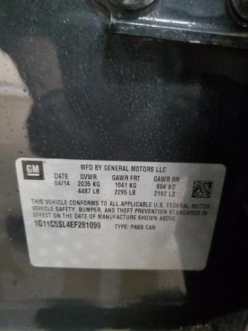 1G11C5SL4EF281099 - 2014 CHEVROLET MALIBU 1LT 灰色 照片 12