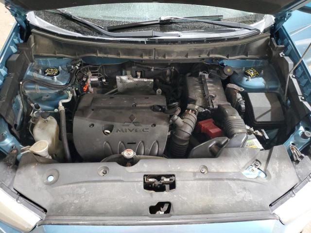 4A4AR3AU3DE009936 - 2013 MITSUBISHI OUTLANDER ES TURQUOISE photo 12