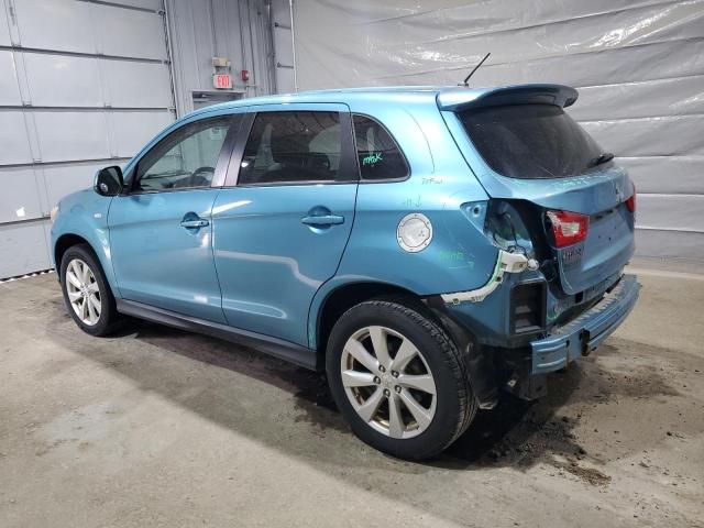 4A4AR3AU3DE009936 - 2013 MITSUBISHI OUTLANDER ES TURQUOISE photo 2