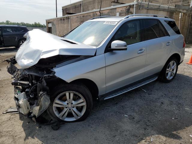 4JGDA5HB8EA414755 - 2014 MERCEDES-BENZ ML 350 4MATIC SILVER photo 1