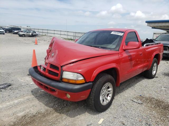 1D7FL36X33S307927 - 2003 DODGE DAKOTA SPORT RED photo 1