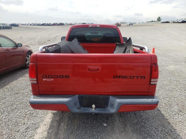 1D7FL36X33S307927 - 2003 DODGE DAKOTA SPORT RED photo 6