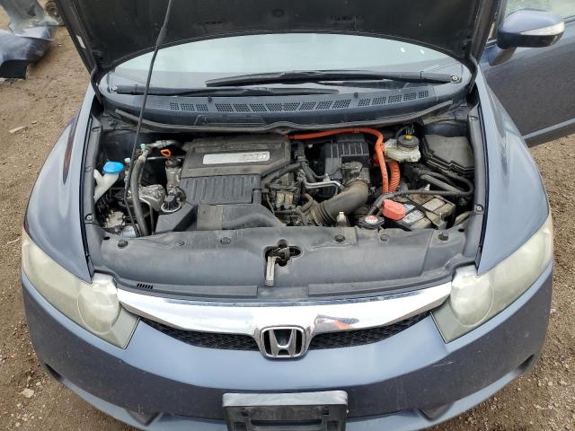 JHMFA3F20AS007245 - 2010 HONDA CIVIC HYBRID BLUE photo 11