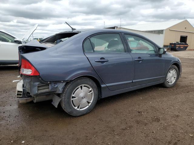 JHMFA3F20AS007245 - 2010 HONDA CIVIC HYBRID BLUE photo 3