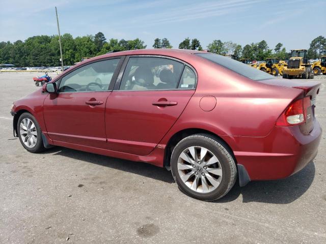 2HGFA16849H333466 - 2009 HONDA CIVIC EX BURGUNDY photo 2