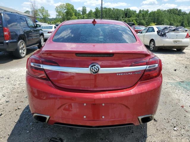 2G4GT5GX1F9286408 - 2015 BUICK REGAL GS RED photo 6