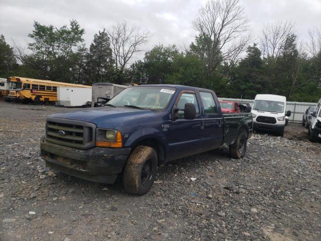 1FTSW30L71ED05681 - 2001 FORD F350 SRW SUPER DUTY BLUE photo 2