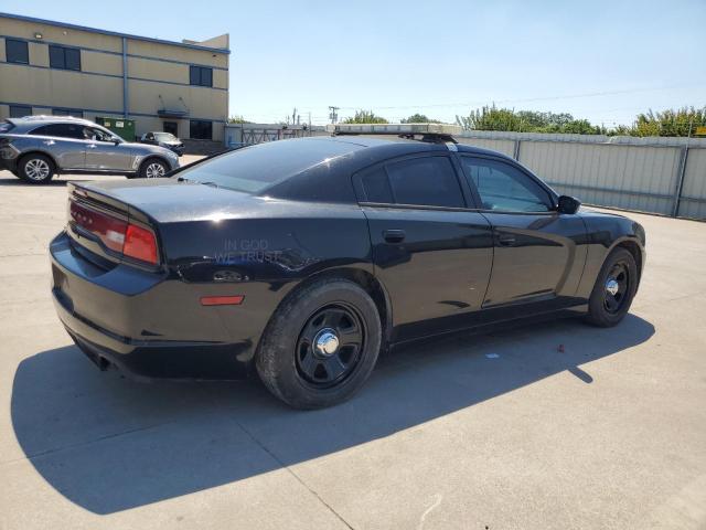 2C3CDXAT0EH316279 - 2014 DODGE CHARGER POLICE BLACK photo 3