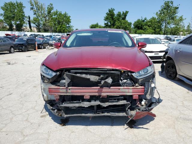 3FA6P0HD5GR140235 - 2016 FORD FUSION SE RED photo 5