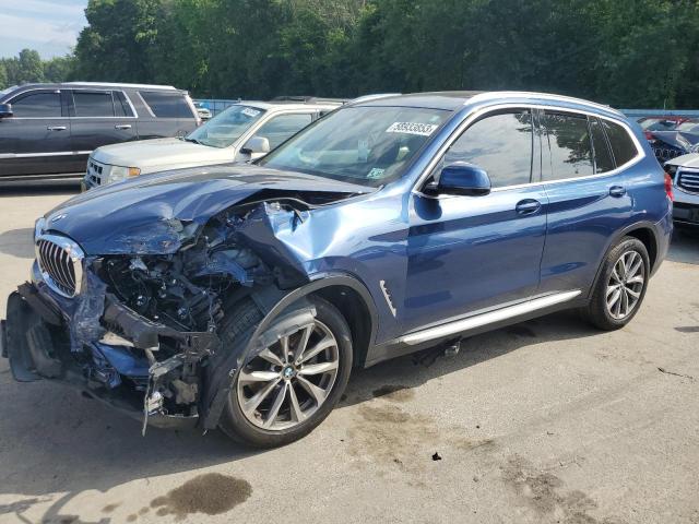 5UXTR9C53KLE18408 - 2019 BMW X3 XDRIVE30I BLUE photo 1