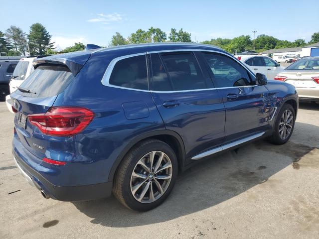 5UXTR9C53KLE18408 - 2019 BMW X3 XDRIVE30I BLUE photo 3