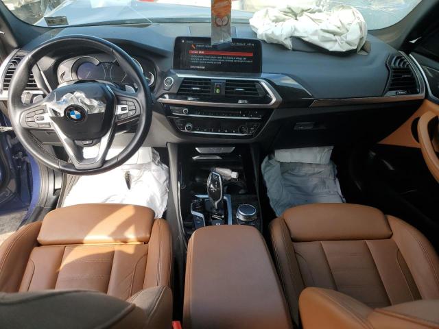5UXTR9C53KLE18408 - 2019 BMW X3 XDRIVE30I BLUE photo 8