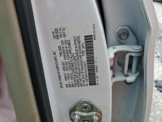 5J8TB3H70HL000277 - 2017 ACURA RDX ADVANCE WHITE photo 13