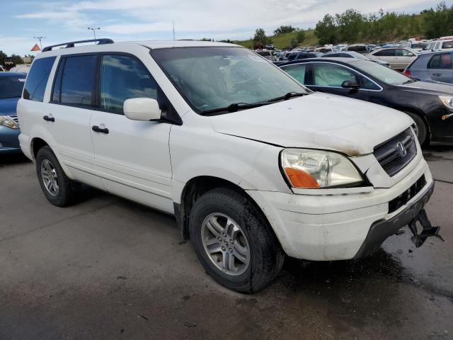 2HKYF18614H550266 - 2004 HONDA PILOT EXL WHITE photo 4