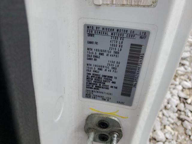 3N63M0ZNXHK714381 - 2017 CHEVROLET CITY EXPRE LT 白色 照片 12