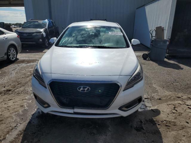 KMHE24L17GA013677 - 2016 HYUNDAI SONATA HYBRID WHITE photo 5